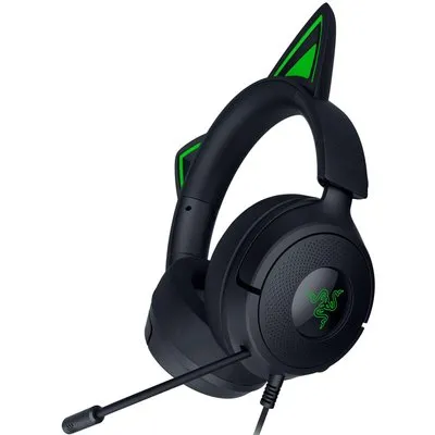 Razer Kraken Kitty V3 X Schwarz - Kabelgebundenes Kitty-Headset für Gaming