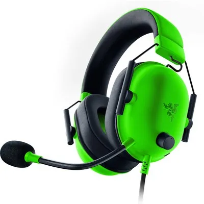 RAZER Blackshark V2 X Esports-Grün, Kabelgebundenes Gaming Headset, Analog 3.5 mm Klinke