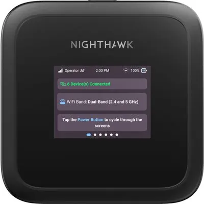 NETGEAR Nighthawk M3 – Mobiler Router 5G mit WiFi 6, bis zu 2,5 GBit/s – SIM-Steckplatz entsperrt – Tragbarer WLAN-Hotspot zur persönlichen/geschäftlichen Nutzung – 5G- und 4G-MiFi – AX3600 WiFi 6, bis zu 32 Geräte (MH3150)