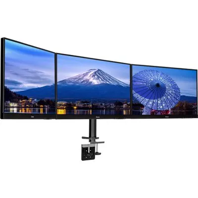 iiyama DS1003C-B1 Monitorhalterung für drei Displays bis 27 Zoll