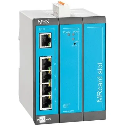 INSYS icom MRX3 LAN-Router VPN 5xEthernet 10/100BT 2xdig.Ein M