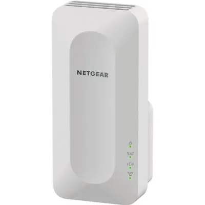 Netgear EAX15 WiFi 6 WLAN Mesh Repeater AX1800 (WLAN Verstärker bis zu 100 m² & 20 Geräte, Dual-Band WiFi Geschwindigkeit bis 1800 MBit/s, 100% abwärtskompatibel, Smart Roaming)