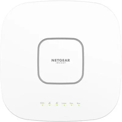 NETGEAR Cloud-verwalteter Wireless Access Point (WAX638E) WiFi 6E Tri-Band mit 7,8 Gbits Geschwindigkeit Mesh MU-MIMO 802.11axe 4 Jahre Insight Fernverwaltung PoE++ Netzadapter Nicht enthalten