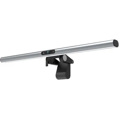 4smarts 2in1 FullHD Webcam, + LightBar Pro Monitorlampe, silber