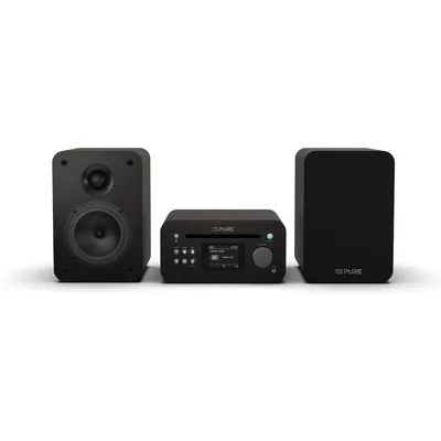 Pure Classic Stereo Mini Stereoanlage DAB+/FM, Bluetooth, CD, USB braun/Walnuss