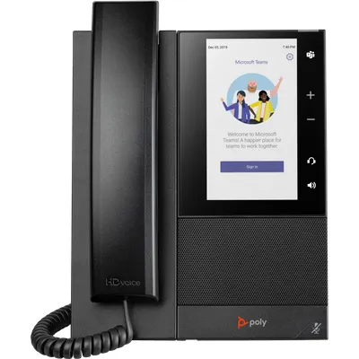 Poly CCX 505 Business-Medientelefon für Microsoft Teams, PoE-fähig