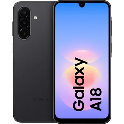Samsung GALAXY A18 LTE Dual-SIM 128GB black Android 17 Smartphone