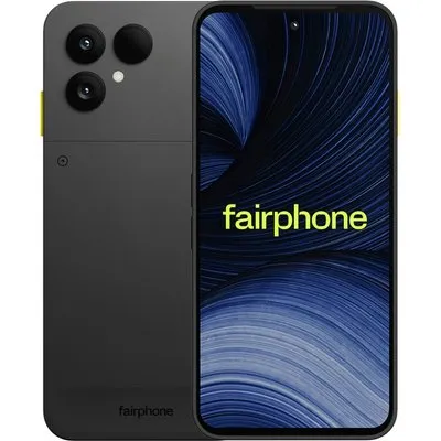 Das Fairphone (Gen.6+) Dual-SIM 12GB/256GB Horizon Schwarz Android 16 Smartphone