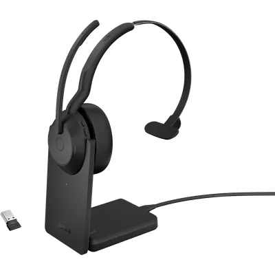 Jabra Evolve2 55 UC Mono USB Headset schwarz USB-A Ladestation