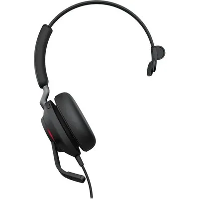 Jabra Evolve2 40 SE UC Mono USB Headset schwarz USB-C mit Verlängerungskabel