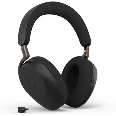 Jabra Evolve3 85 MS Schwarz Kabelloses Bluetooth-Headset inkl. USB-C Dongle, ANC (Aktive Geräuchunterdrückung)