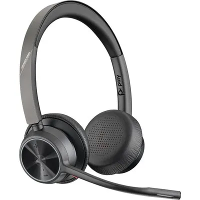 Poly Voyager 4320-M UC Schwarz Kabelloses Bluetooth-Headset, BT700 USB-C Dongle