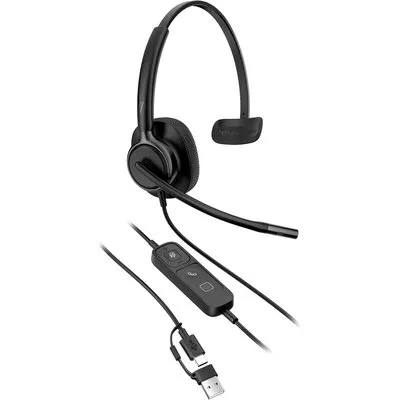HP | Poly Mission 415 Mono-Headset USB-C/A, kabelgebunden, KI-Geräuschunterdrückung, Bulk-Verpackung (Kommerzielles Produkt)
