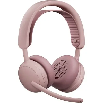 Logitech Zone Wireless 2 ES for Business Rosé/Rosa, Kabelloses USB-Headset mit adaptiver Hybrid-ANC, Mikrofon mit Geräuschunterdrückung, inkl. Empfänger, Microsoft Teams zertifiziert