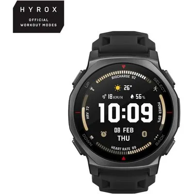 Amazfit T-Rex 3 Pro 44mm Outdoor Smartwatch GPS HYROX Tactical Black