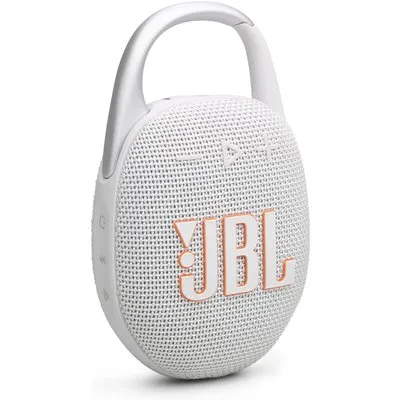 JBL Clip 5 Tragbarer Bluetooth-Lautsprecher wasserdicht nach IP67 weiß
