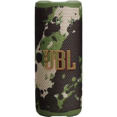 JBL Grip tragbarer Bluetooth-Lautsprecher squad IP68 Auracast Ambient Light flecktarn