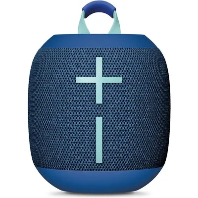 Ultimate Ears WONDERBOOM 4 Blau, Kompakter Bluetooth Lautsprecher (A2DP), 360- Grad- Klang, PartyUp Funktion, IP67- zertifizierte