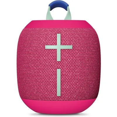 Ultimate Ears WONDERBOOM 4 Pink, Kompakter Bluetooth Lautsprecher (A2DP), 360- Grad- Klang, PartyUp Funktion, IP67- zertifizierte
