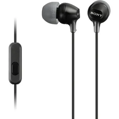 Sony MDR-EX15APB In Ear Kopfhörer mit Headsetfunktion - Schwarz