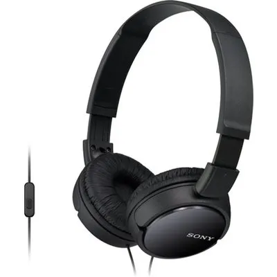 Sony MDR-ZX110AP On Ear Kopfhörer - Headsetfunktion faltbar Schwarz