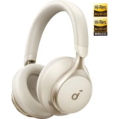 soundcore Space One True-Wireless Over-Ear Bluetooth-Kopfhörer weiß