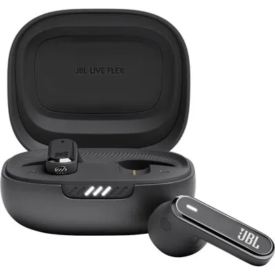 JBL Live Flex Earbuds in Schwarz
