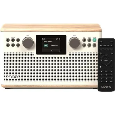 Pure Classic H6 Digitalradio Cotten White/Oak EU/UK