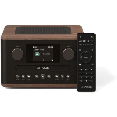 Pure Classic C-D4 Digitalradio Coffee Brown/Walnut EU/UK