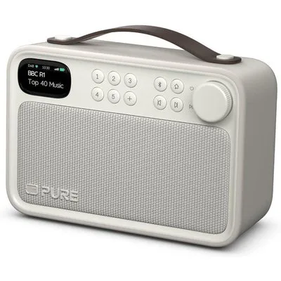 Pure Bloom Radio mit Bluetooth DAB+/UKW IPX5 portabel, mit Akku, sand