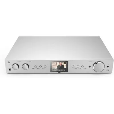 Hama 00054252 HiFi-Tuner "DIT2105SBTX", DAB+/Internetradio/Bluetooth® RX & TX/App, Silber
