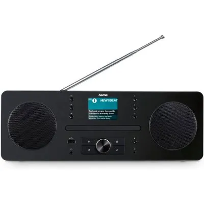 Hama 00054254 Digitalradio "DR1560CBT", DAB+/FM/CD/Bluetooth® RX, Schwarz