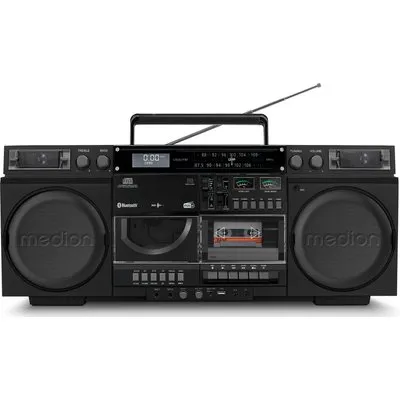 Medion LIFE® P66538 Retro-Boombox schwarz