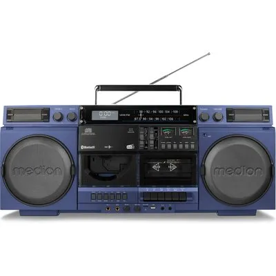 Medion LIFE® P66538 Retro-Boombox blau