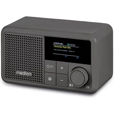 Medion LIFE® S66822 Tragbares DAB+ Radio grau