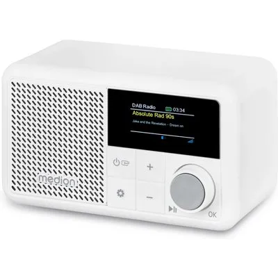Medion LIFE® S66822 Tragbares DAB+ Radio weiß
