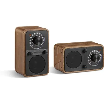 Sangean WR-9 Portables FM-Radio Echtholz-Gehäuse flexible Aufstellmöglichkeit Nussbaum Vintage
