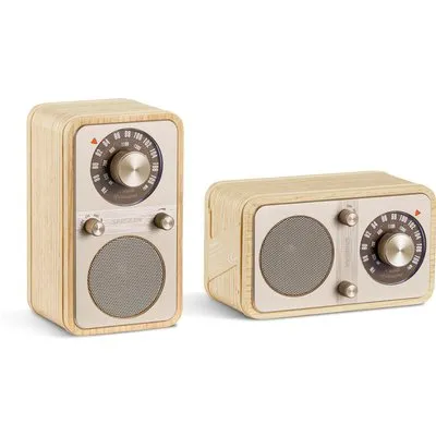 Sangean WR-9 Portables FM-Radio Echtholz-Gehäuse flexible Aufstellmöglichkeit Mondlichteiche
