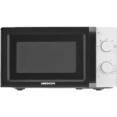 Medion MD 11475 Mikrowelle schwarz/weiß 20l