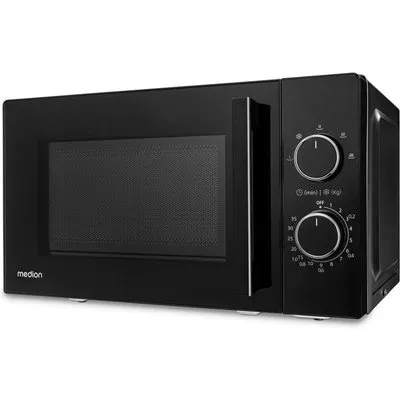Medion MD 12011 Mikrowelle schwarz 20l, 800W, 5 Leistungsstufen