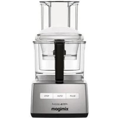 Magimix Food Processor CS 4200 XL Küchenmaschine Matt Chrome Multifunktions-Küchenmaschine mit XL-Einfüllschacht