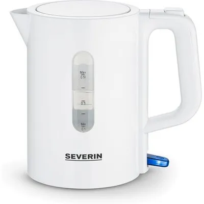 Severin WK 3462 Reise-Wasserkocher 1100W 0,5l weiß
