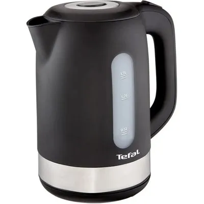 Tefal KO 3308 Wasserkocher 1,7 Liter Schwarz / Edelstahl