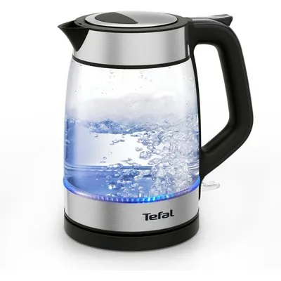 Tefal KI6058 Morning 1,7 L Glas-Wasserkocher schwarz