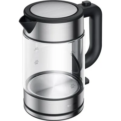 Xiaomi BHR7423EU Wasserkocher 1,7 Liter Glas Schwarz/Silber