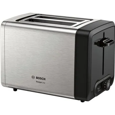 Bosch TAT4P420DE Kompakt Toaster, DesignLine, Edelstahl