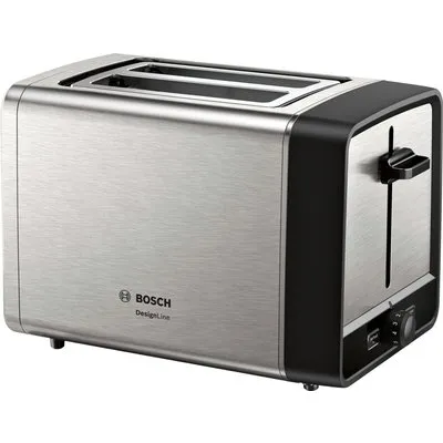 Bosch TAT5P420DE Toaster, Kompakt DesignLine, Edelstahl
