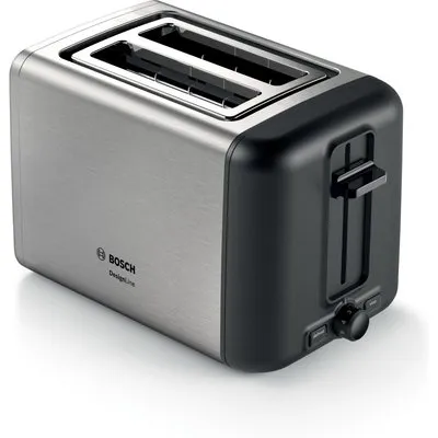 Bosch TAT3P420DE Toaster Kompakt DesignLine Edelstahl / schwarz
