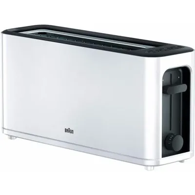 Braun HT 3100 PurEase Langschlitz-Toaster weiß
