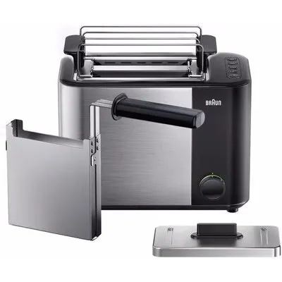 Braun HT 5015 BK Toaster schwarz / edelstahl